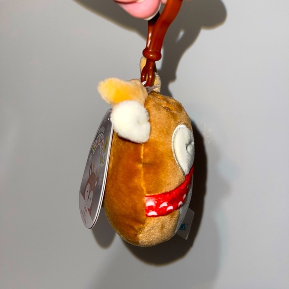 Dawn the Fawn 3.5 " Squishmallow Clip Stuffed Plush - Picture 3 of 5